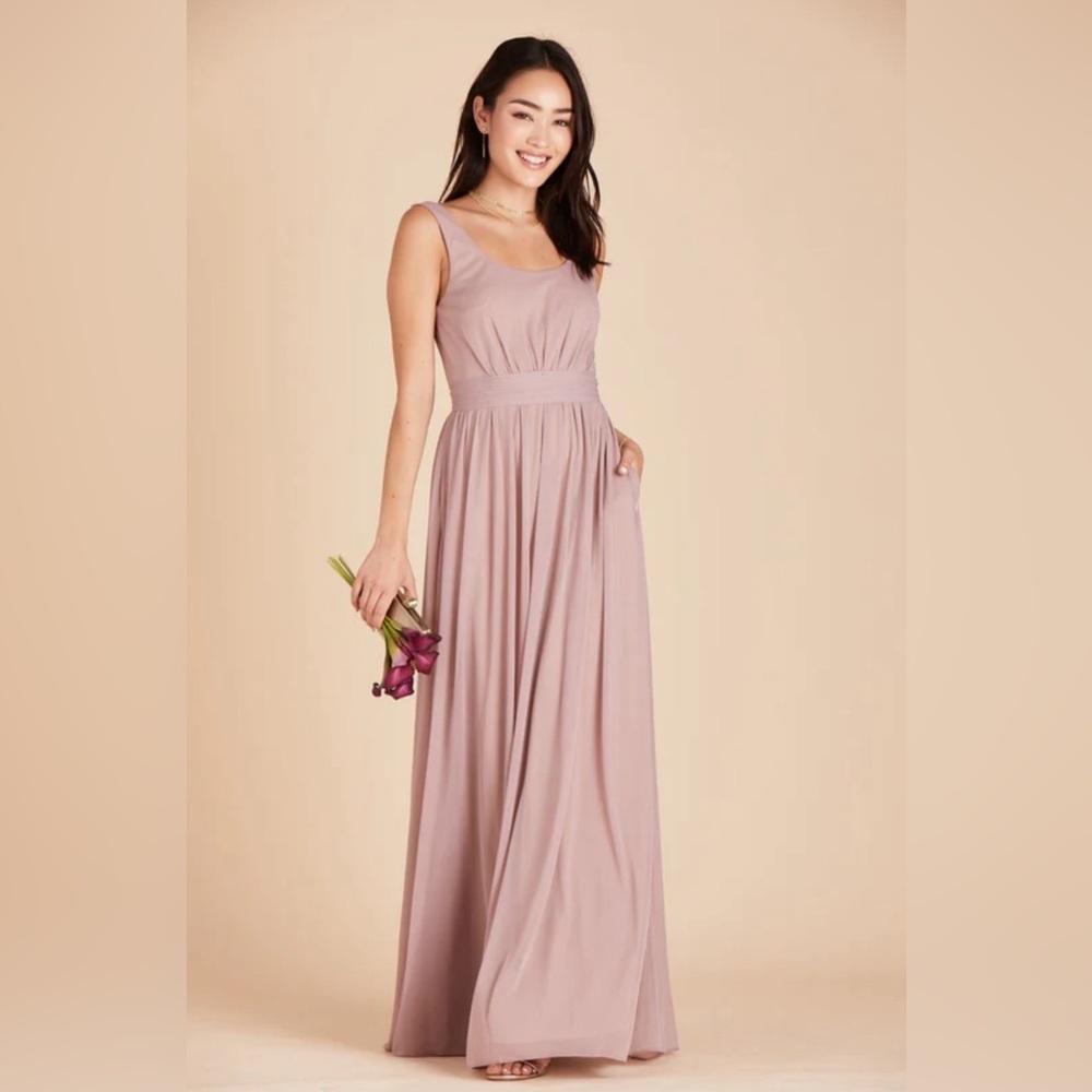 Birdie Grey Jan Dress Rose Quartz Bridesmaid Prom Formal Gown